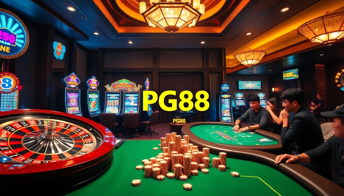 Experience the excitement of winning with PG88 in a luxurious online casino scene