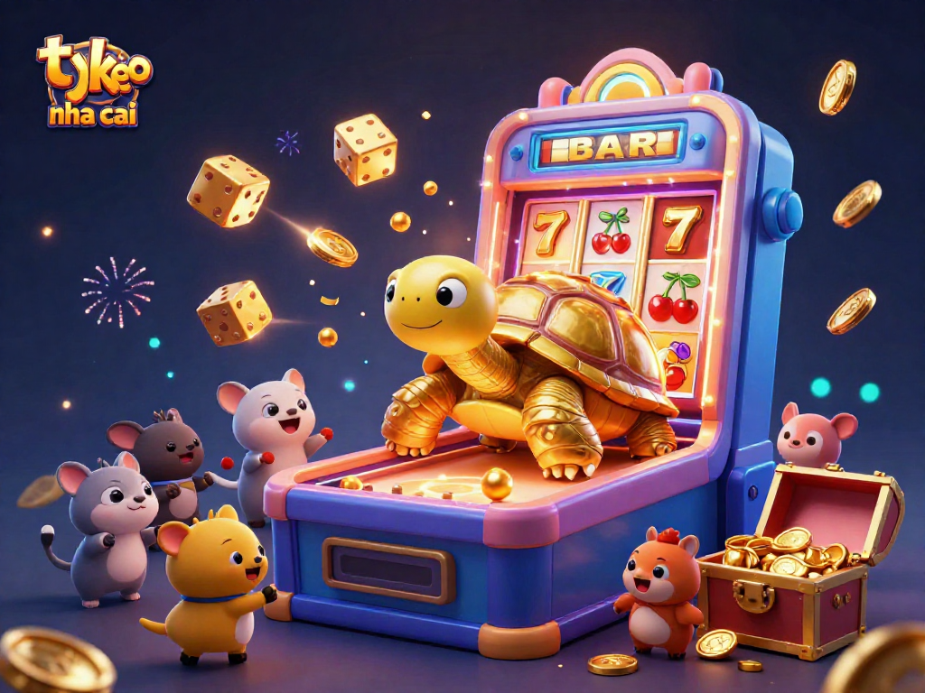 Experience the excitement of ty le keo nha cai in a vibrant 3D casino adventure packed with colorful game elements.