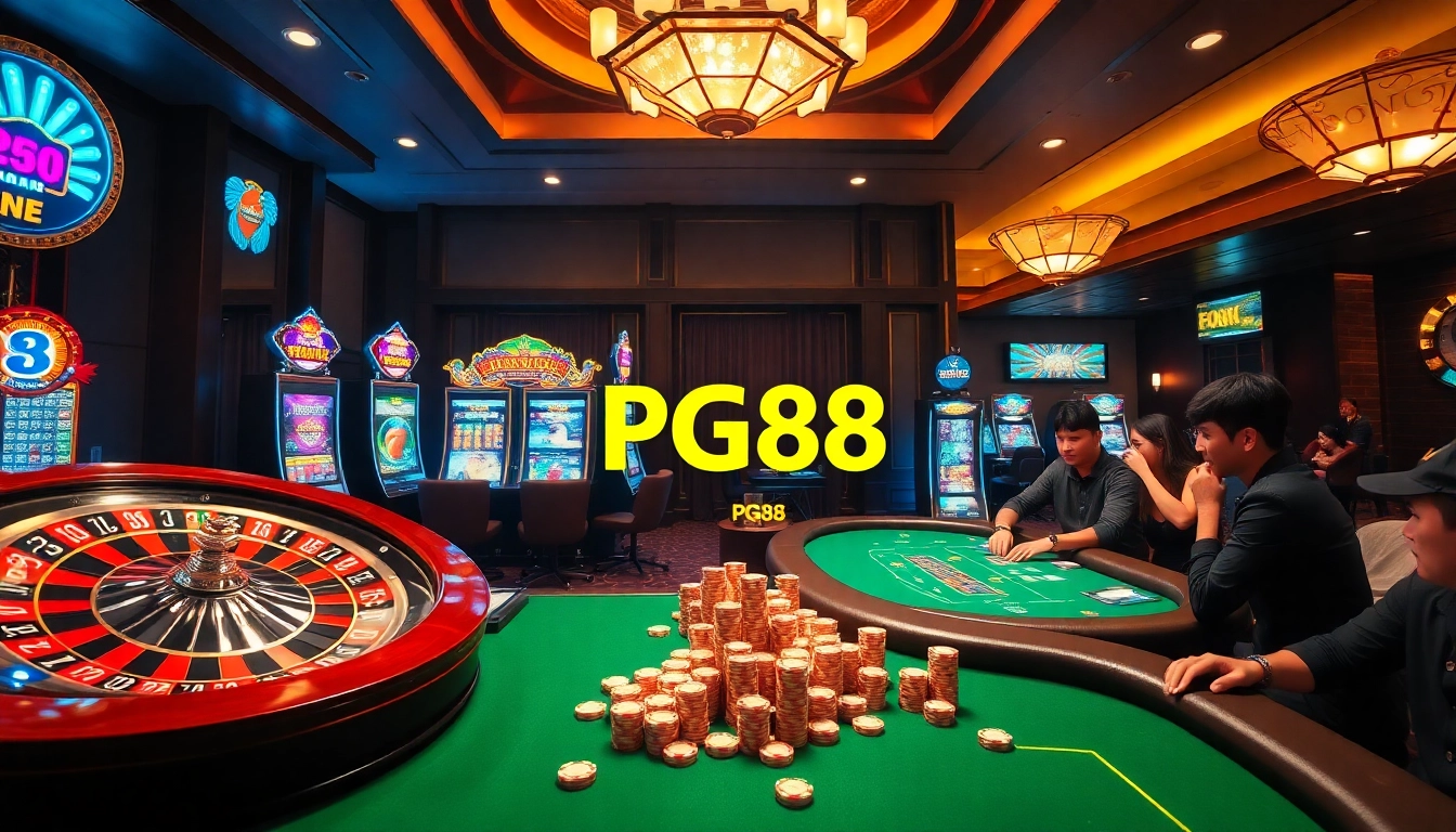 Experience the excitement of winning with PG88 in a luxurious online casino scene