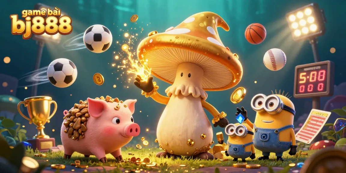 Win big at game bài bj888 with vibrant 3D casino characters and dynamic sports elements.