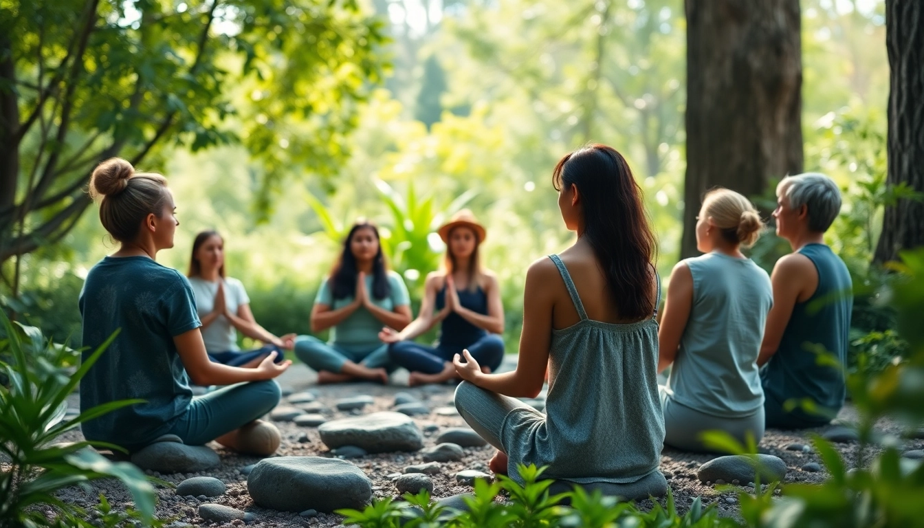 Practicing mindfulness fosters mental wellness in a serene garden setting.