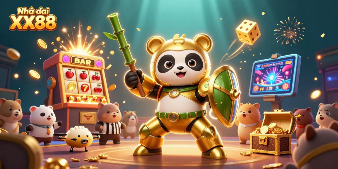 Experience thrilling casino action at Nhà cái XX88 with vibrant characters and exciting gaming elements.