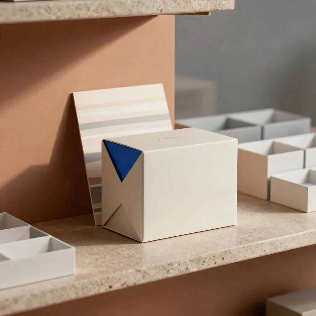 Retail Pulse package beside shelving blocks and a sample carton in a soft retail scene